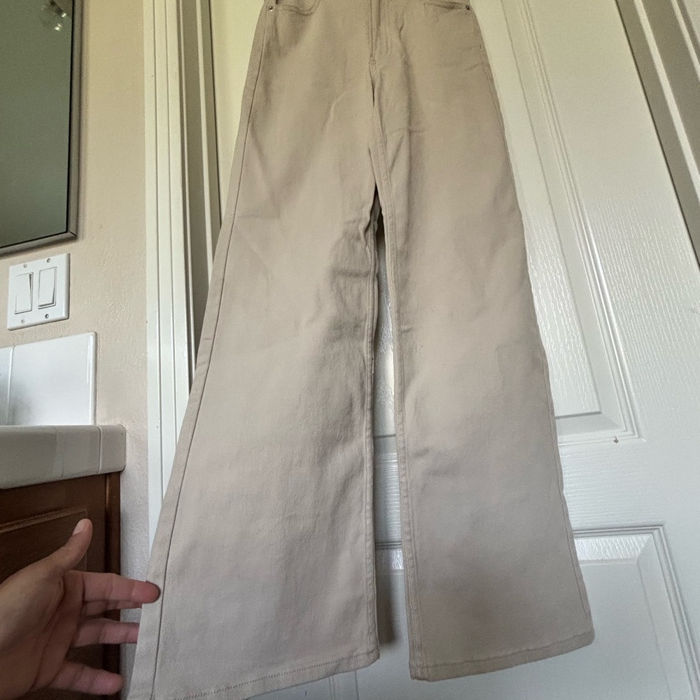 Divided Light Beige Trousers